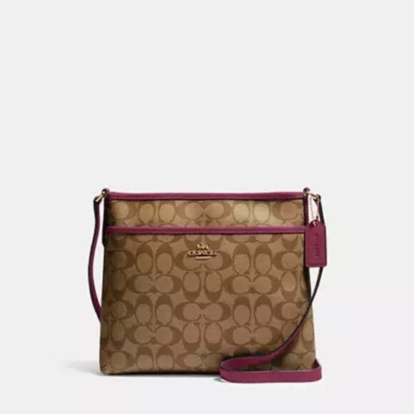 Coach File Signature Crossbody - Picture 1 of 14